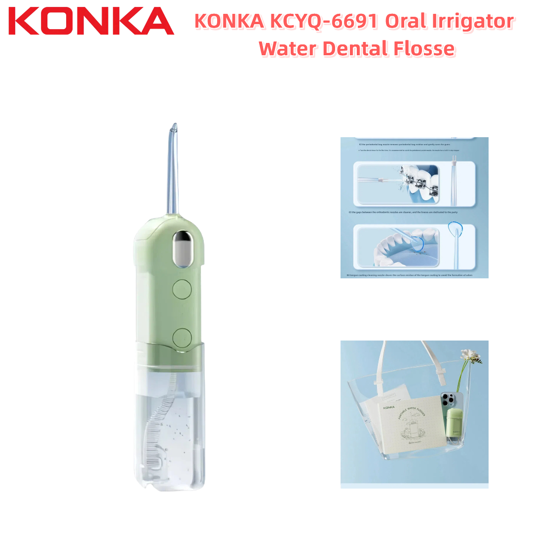 Water Flosser Cordless - KONKA KCYQ 6691 Munddusche, Wasser, Zahnseide,