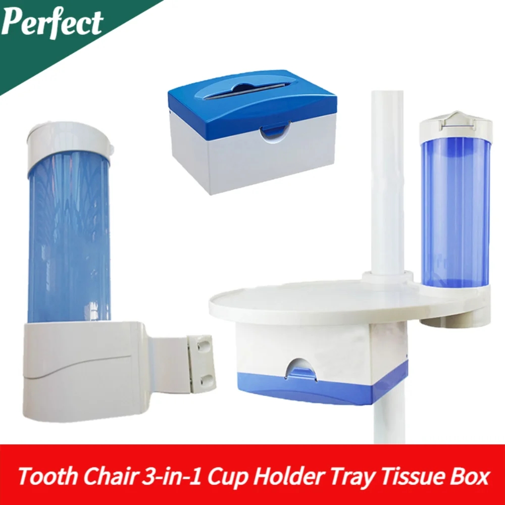 Teeth Whitening Trays - Oral Dental Chair Zubehör Getränkehalter 3-in-1