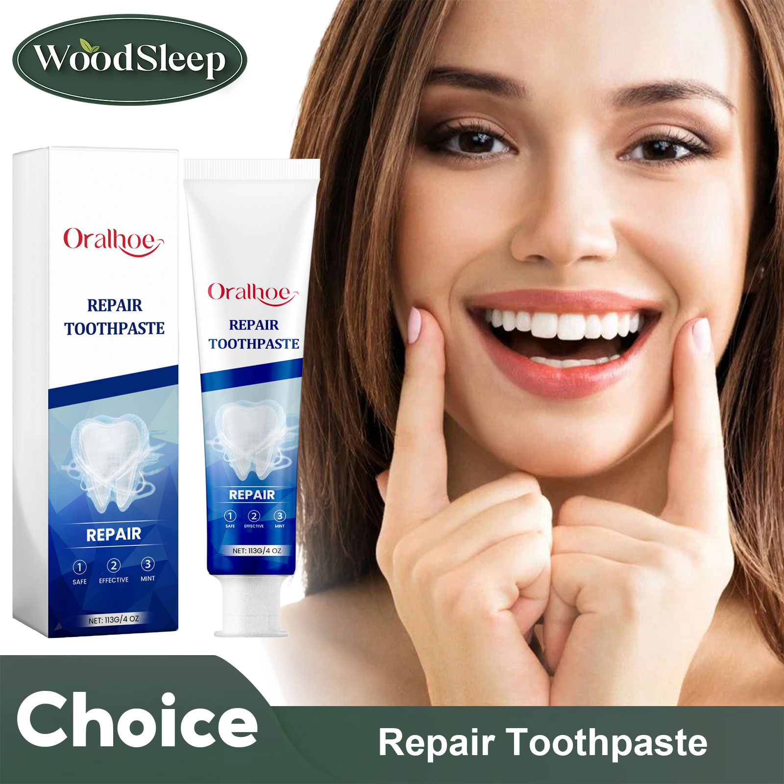 Teeth Whitening Paste - Fluoridfreie Zahnpasta, Reparatur von Karies, Anti-Karies,