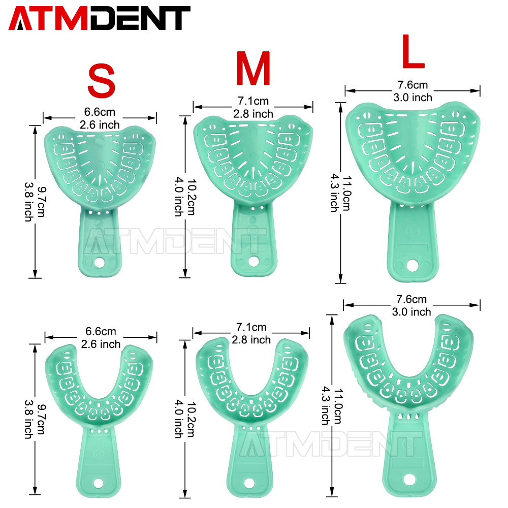 Teeth Whitening Trays - 6 Teile/satz Dental Abdruck Kunststoff Tablett