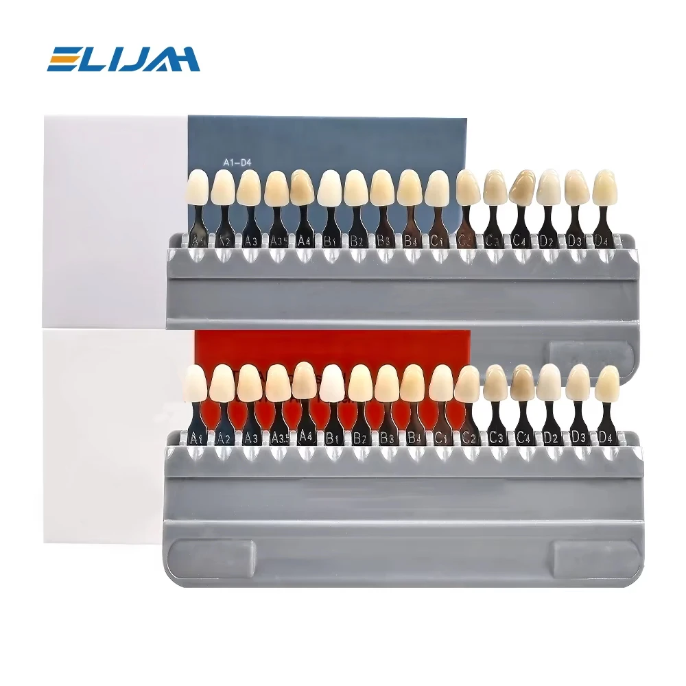 Teeth Whitening Flash - ELIJAH Master Dental Bleach Shade Guide,