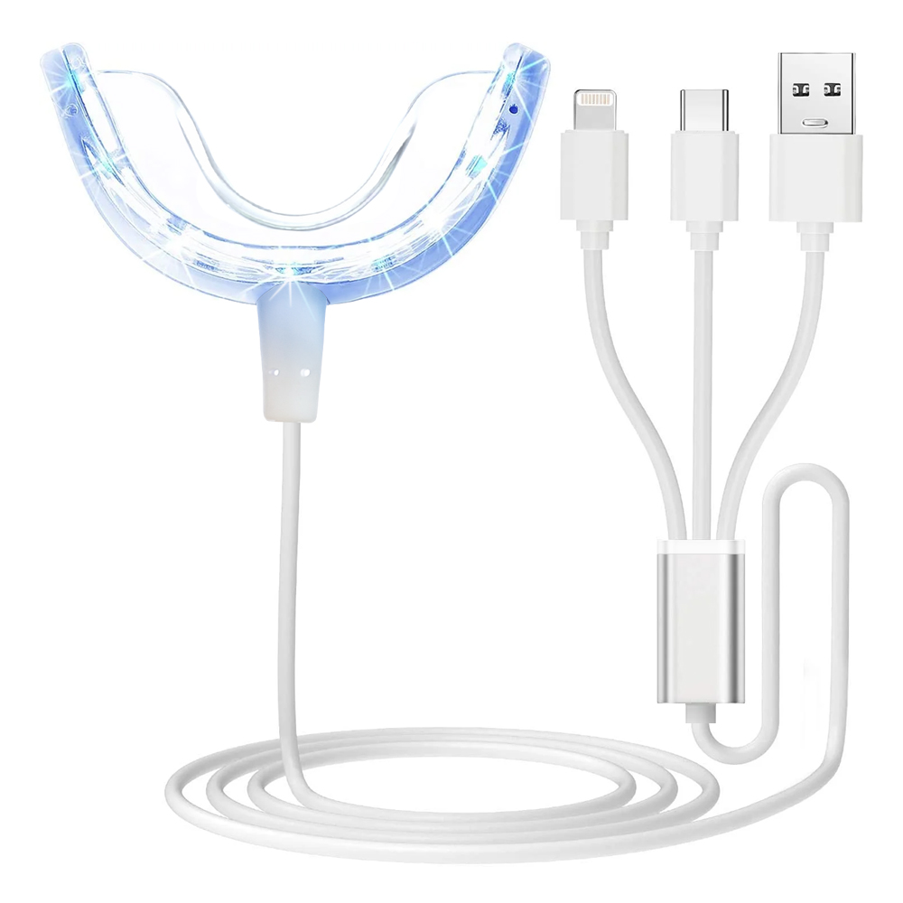 Teeth Whitening Zoom - Zahnaufhellungs-Beschleunigerlicht, 16 x leistungsstärkere blaue LED-Lichter,