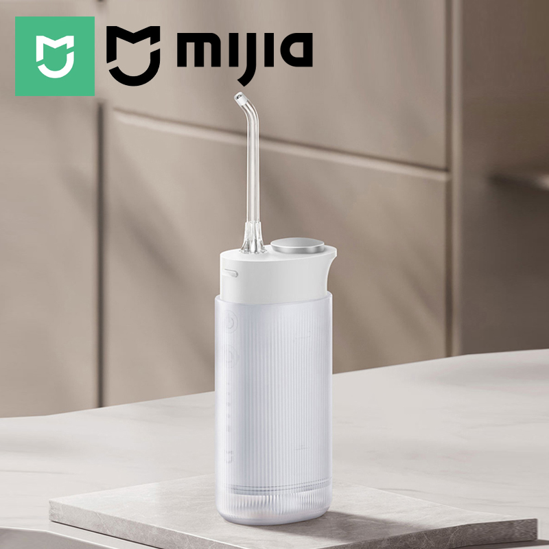 Water Flosser Cordless - MIJIA Munddusche F400, Tragbarer Kabelloser Wasser-Zahnreiniger,