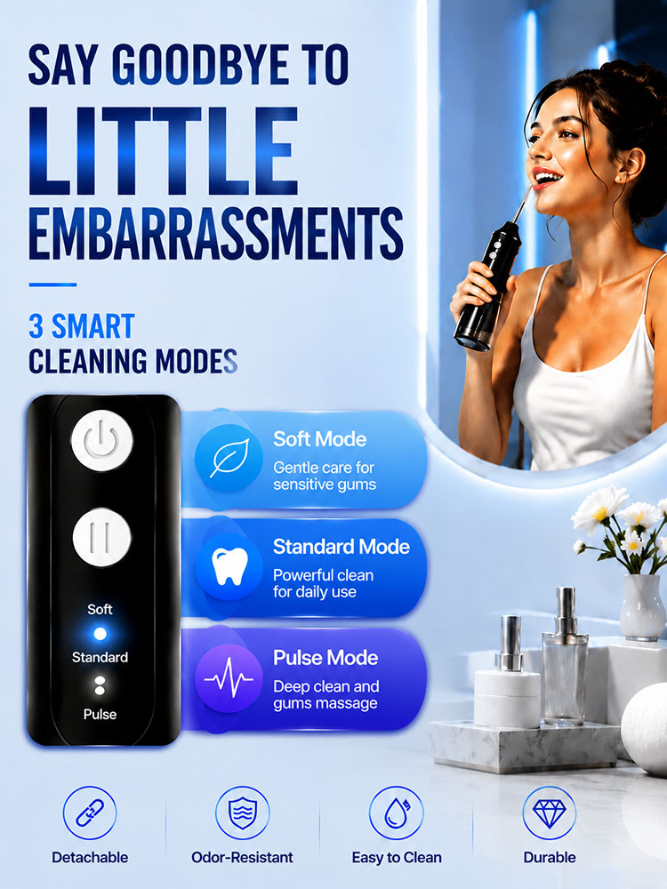 Kabelloser Mundduschen-Reinige – Water Flosser Cordless Bewertung und Preis