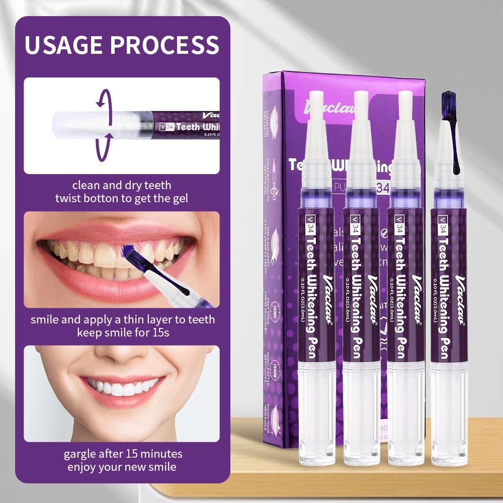 Vaclav V34 Lila Zahnaufhellung – Teeth Whitening Paste Bewertung und Preis